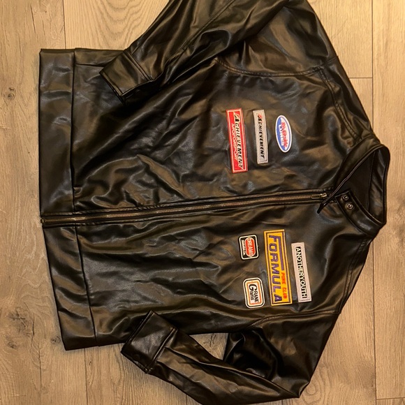 Men's Black Formula Racing Jacket - Picture 3 of 11
